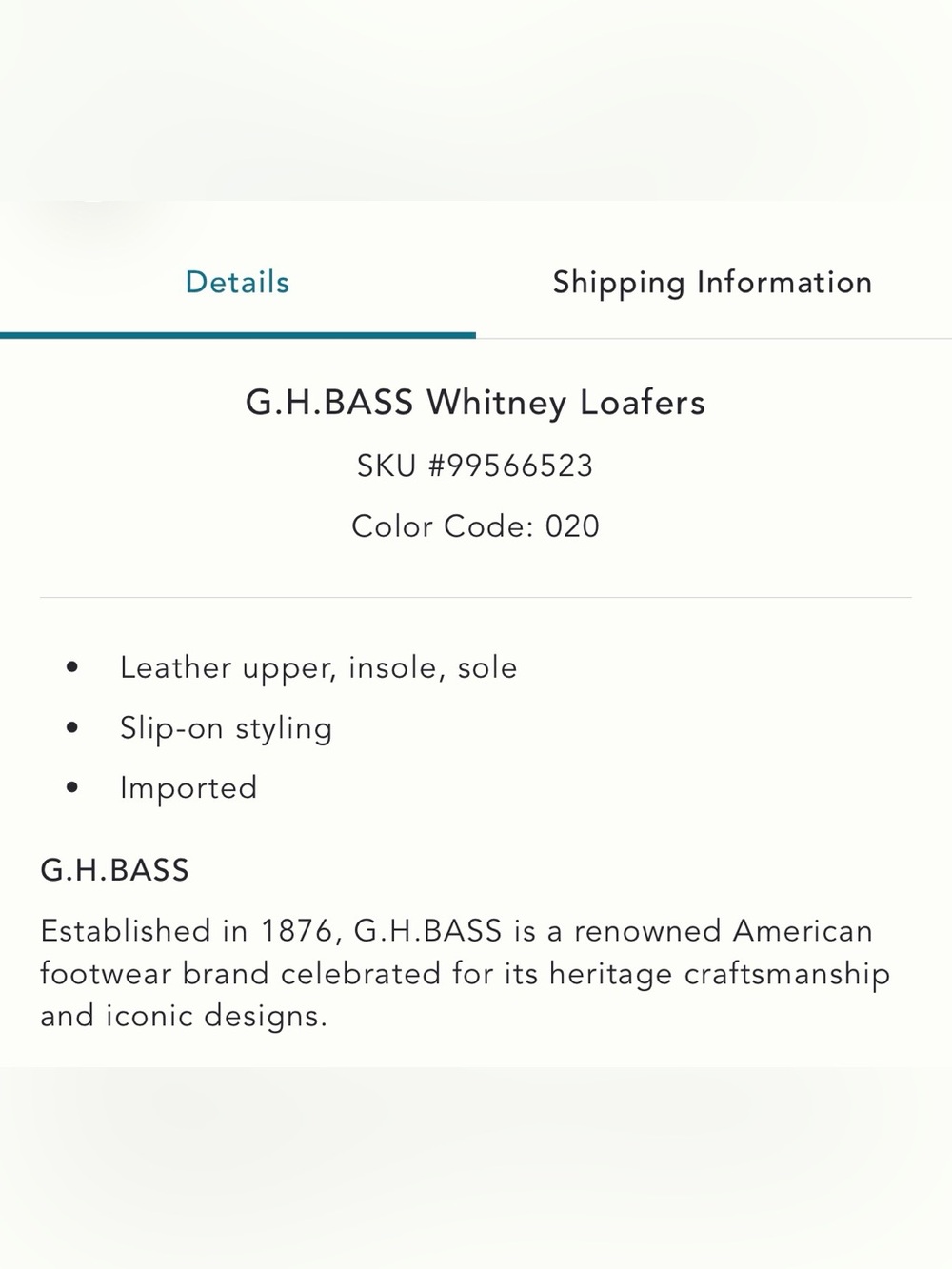 G.H. BASS Whitney Loafers - Picture 6 of 6